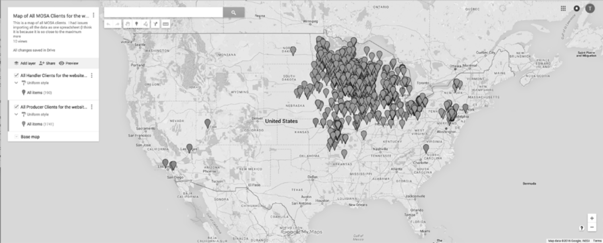 MOSA - service map